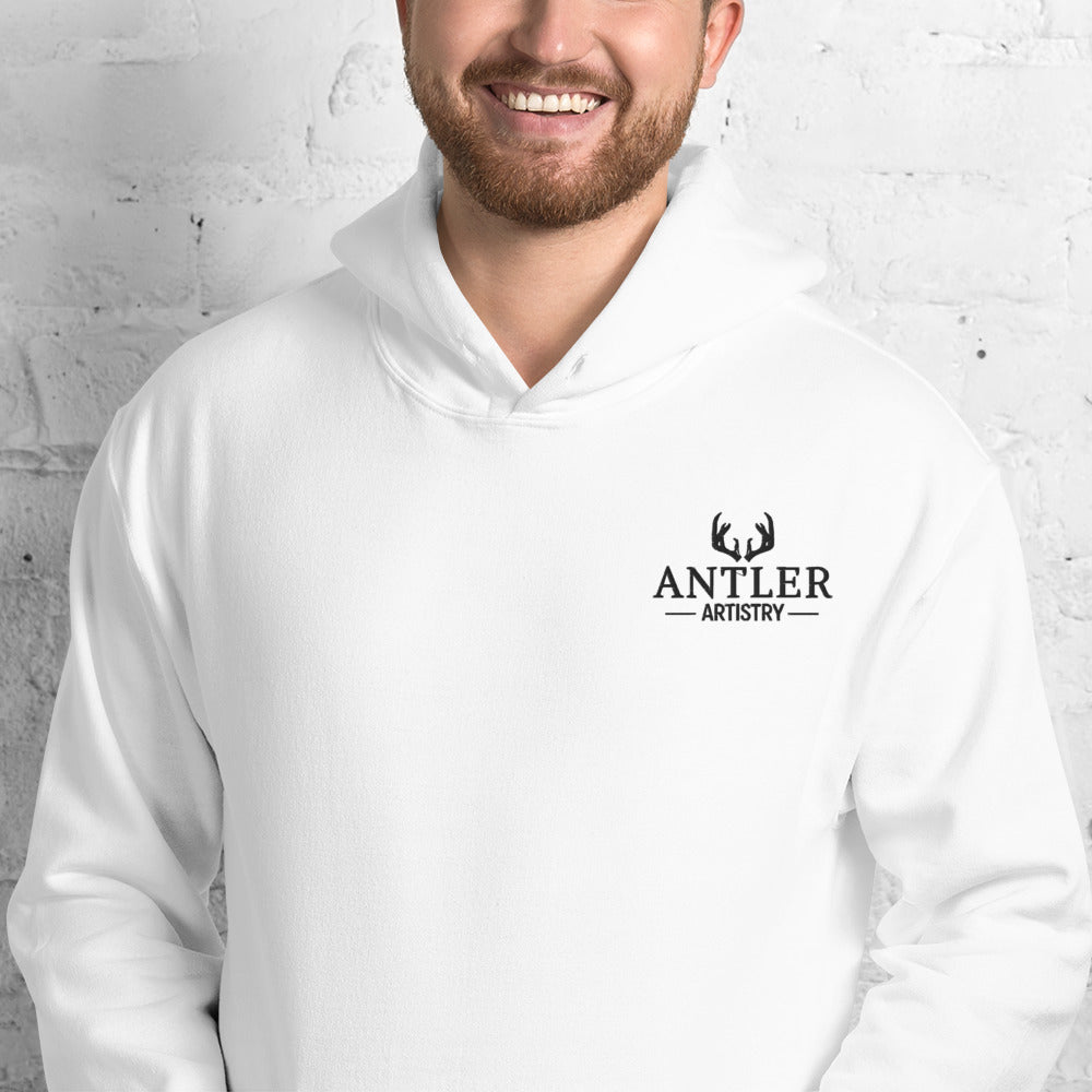 Antler Artistry Embroidered Hoodie
